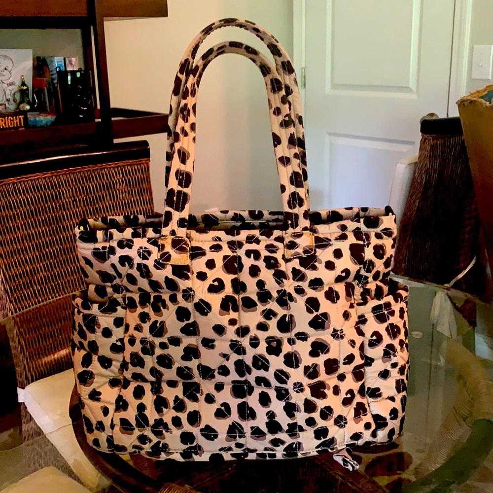 Leopard diaper bag